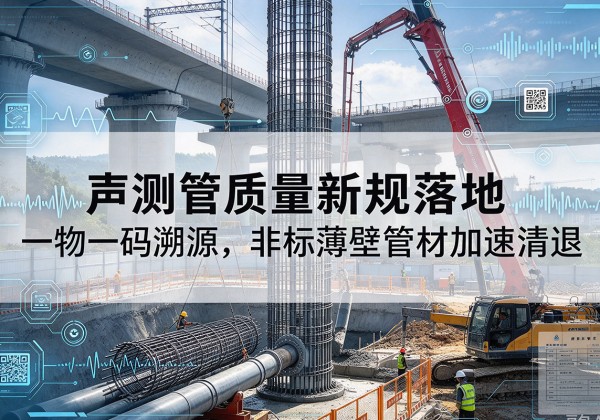 香河声测管质量新规落地，一物一码溯源，非标薄壁管材加速清退