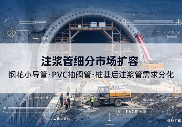 香河注浆管细分市场扩容，隧道钢花小导管、PVC 袖阀管、桩基后注浆管需求分化